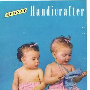 1951 Bernat Knitting Crochet Booklet Baby Clothes